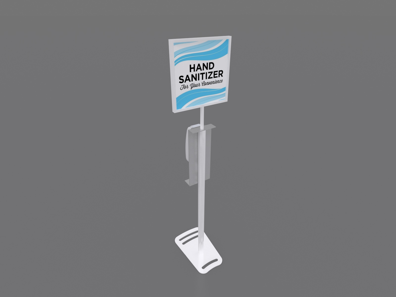 MOD-9002 Hand Sanitizer Stand with Graphic Option -- Image 4